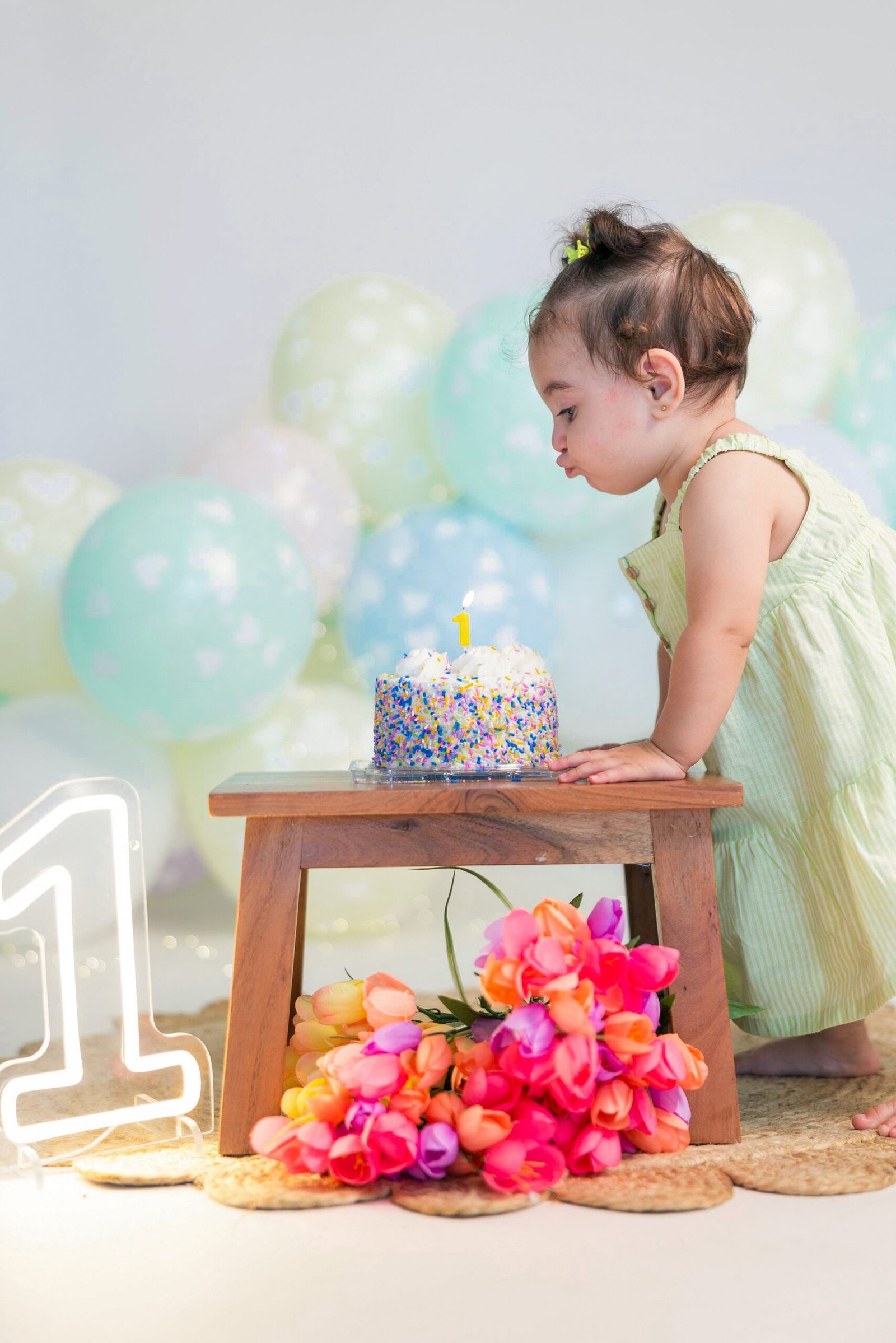 First birthday cake smash session, photographed by Studio FB USA