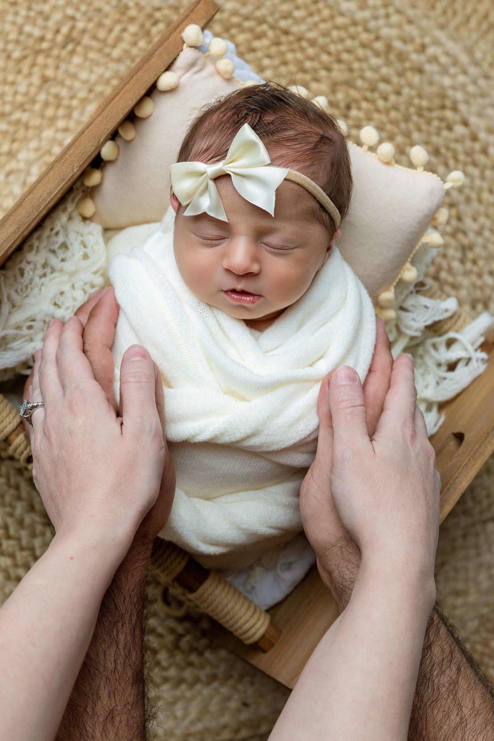 Newborn session for Rafaela, photographed by Studio FB USA